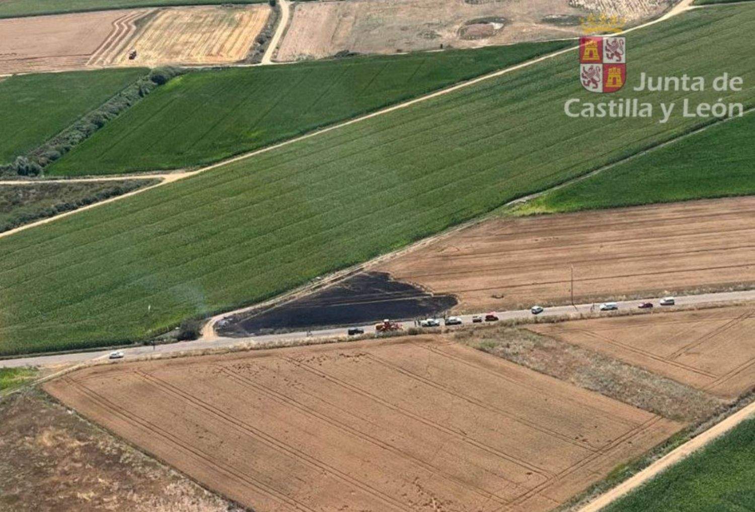 incendio campo de Villavidel incendio campo de Villavidel