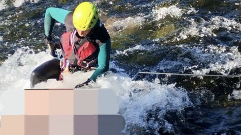 Investigan las causas de la caída del pescador al río Porma en Lugán (León)