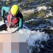 Investigan las causas de la caída del pescador al río Porma en Lugán (León)