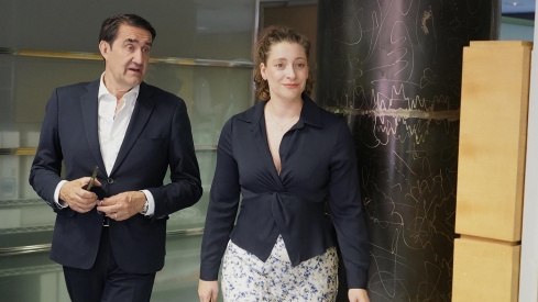 Campillo ICAL. La presidenta del Partido Popular de León y vicesecretaria nacional de Sanidad y Educación, Ester Muñoz, junto a Juan Carlos Suárez Quiñones.