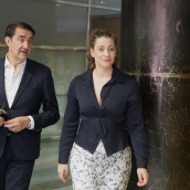 Campillo ICAL. La presidenta del Partido Popular de León y vicesecretaria nacional de Sanidad y Educación, Ester Muñoz, junto a Juan Carlos Suárez Quiñones.
