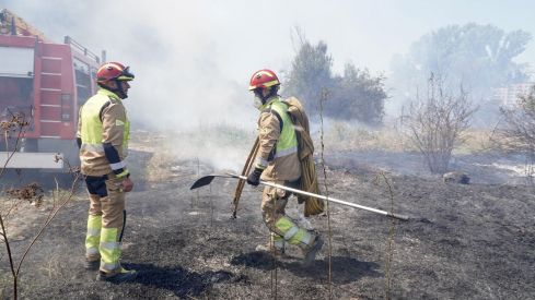 Incendio frente a la Escuela de Ingeniería Agraria y Forestal de León | Campillo / ICAL