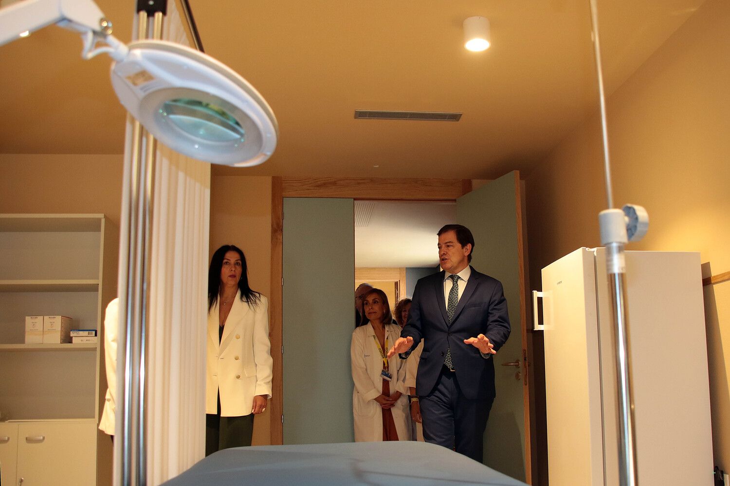 El presidente de la Junta de Castilla y León, Alfonso Fernández Mañueco, inaugura las nuevas instalaciones del centro de salud de Pinilla | Peio García / ICAL