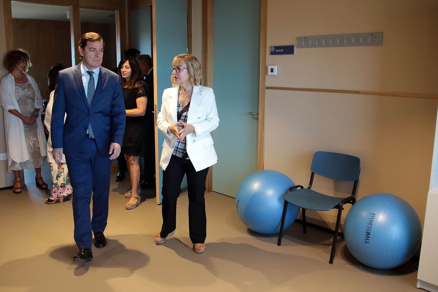El presidente de la Junta de Castilla y León, Alfonso Fernández Mañueco, inaugura las nuevas instalaciones del centro de salud de Pinilla | Peio García / ICAL