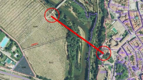 Valencia de Don Juan continúa los trámites de la futura tirolina sobre el Esla pese a la falta de ofertas