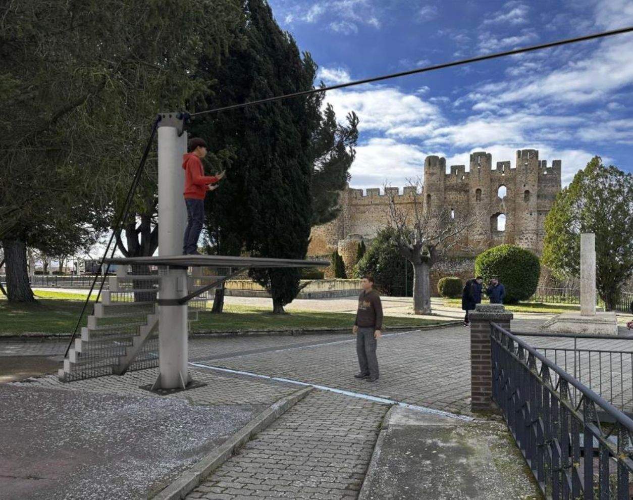 infografia de la tirolina