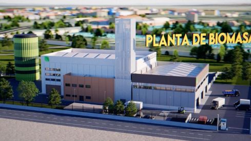 Infografía de la planta de biomasa de la Red de Calor de León
