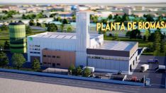 Infografía de la planta de biomasa de la Red de Calor de León