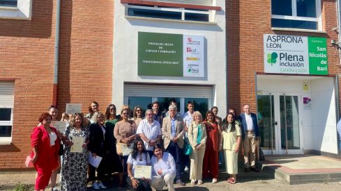 La Junta clausura el programa mixto de formación y empleo de Asprona León con una subvención de 208.000 euros