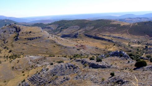 Poblado de la Edad del Hierro de la Peña del Castro, situado en el municipio de La Ercina