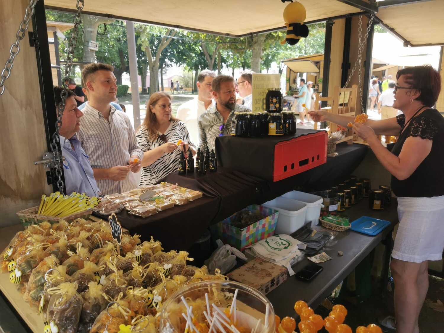 Inauguración de la feria de Artesanía de Valencia de Don Juan 