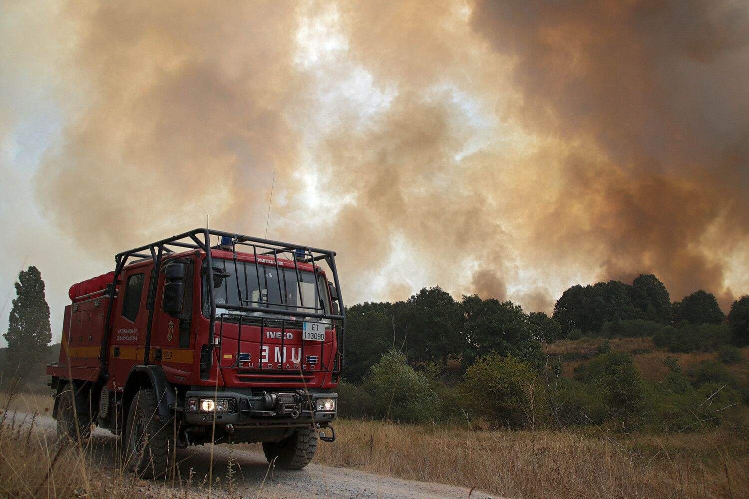 Incendio Forestal en la localidad de Canalejas, en Almanza | Peio García / ICAL 