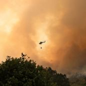 Incendio forestal en Fasgar, en el municipio de Murias de Paredes | Peio García / ICAL 