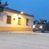 Un convoy del Escuadrón de Apoyo al Despliegue Aéreo de Zaragoza se desplaza a León para apoyar en la lucha contra los incendios