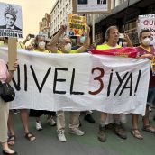 Un millar de personas exige en León el Nivel 3 de emergencia por la grave crisis de los incendios forestales | José Martín