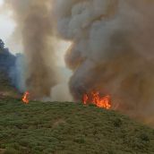 Confian en que los vecinos de Valverde de la Sierra desalojados por el incendio de Barniedo de la Reina puedan volver a sus casas “esta noche o mañana” | AT BRiF