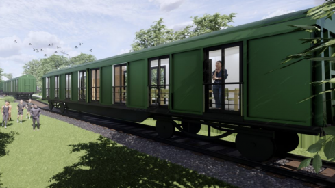 Villagatón pone 'en marcha' el ‘Convoy Train’: Reconvertirán cinco vagones en viviendas, espacios de servicios y emprendimiento