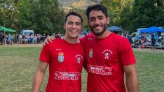 Gorka e Ibai Gracia tras su debut en la lucha leonesa en el corro de Liegos | IG: Gorka Gracia