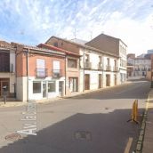 Avenida de la Constitución de Sahagún a la altura en la que se produjo el atropello al menor 