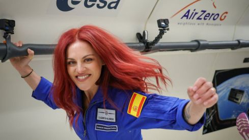 Sara García en su primer vuelo en gravedad 0 | Novaspace – L.Theillet