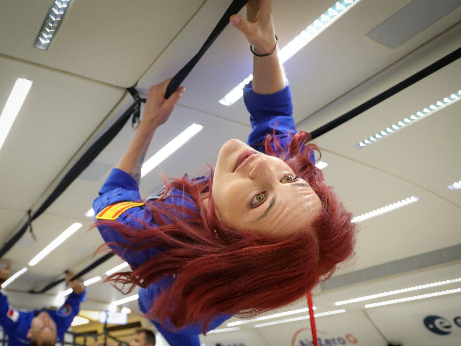 Sara García en su primer vuelo en gravedad 0 | Novaspace – L.Theillet