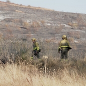 Campillo ICAL. Incendio en la localidad leonesa de Quintana de Raneros.