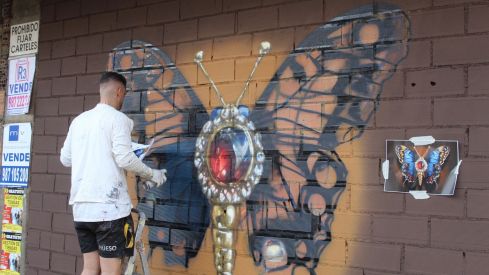 El Festival Leon Jam llenó de arte urbano la antigua estación de León | José Martín