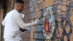 El Festival Leon Jam llenó de arte urbano la antigua estación de León | José Martín