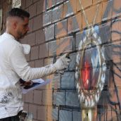 El Festival Leon Jam llenó de arte urbano la antigua estación de León | José Martín