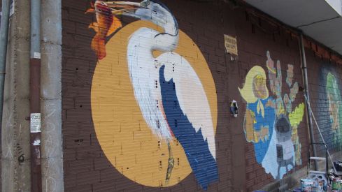 El Festival Leon Jam llenó de arte urbano la antigua estación de León | José Martín