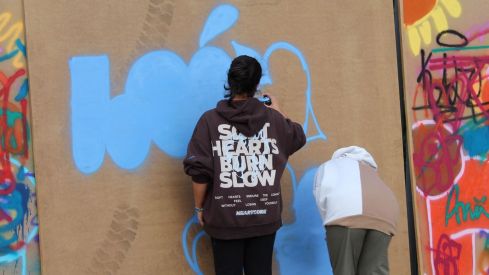 El Festival Leon Jam llenó de arte urbano la antigua estación de León | José Martín