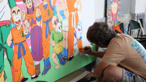 El Festival Leon Jam llenó de arte urbano la antigua estación de León | José Martín