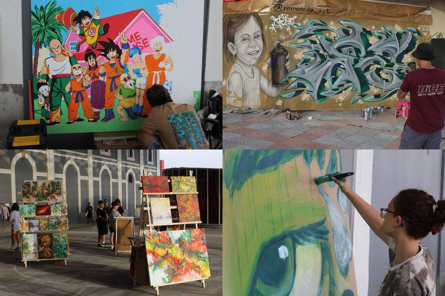 El Festival Leon Jam llenó de arte urbano la antigua estación de León | José Martín