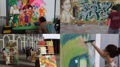 El Festival Leon Jam llenó de arte urbano la antigua estación de León | José Martín