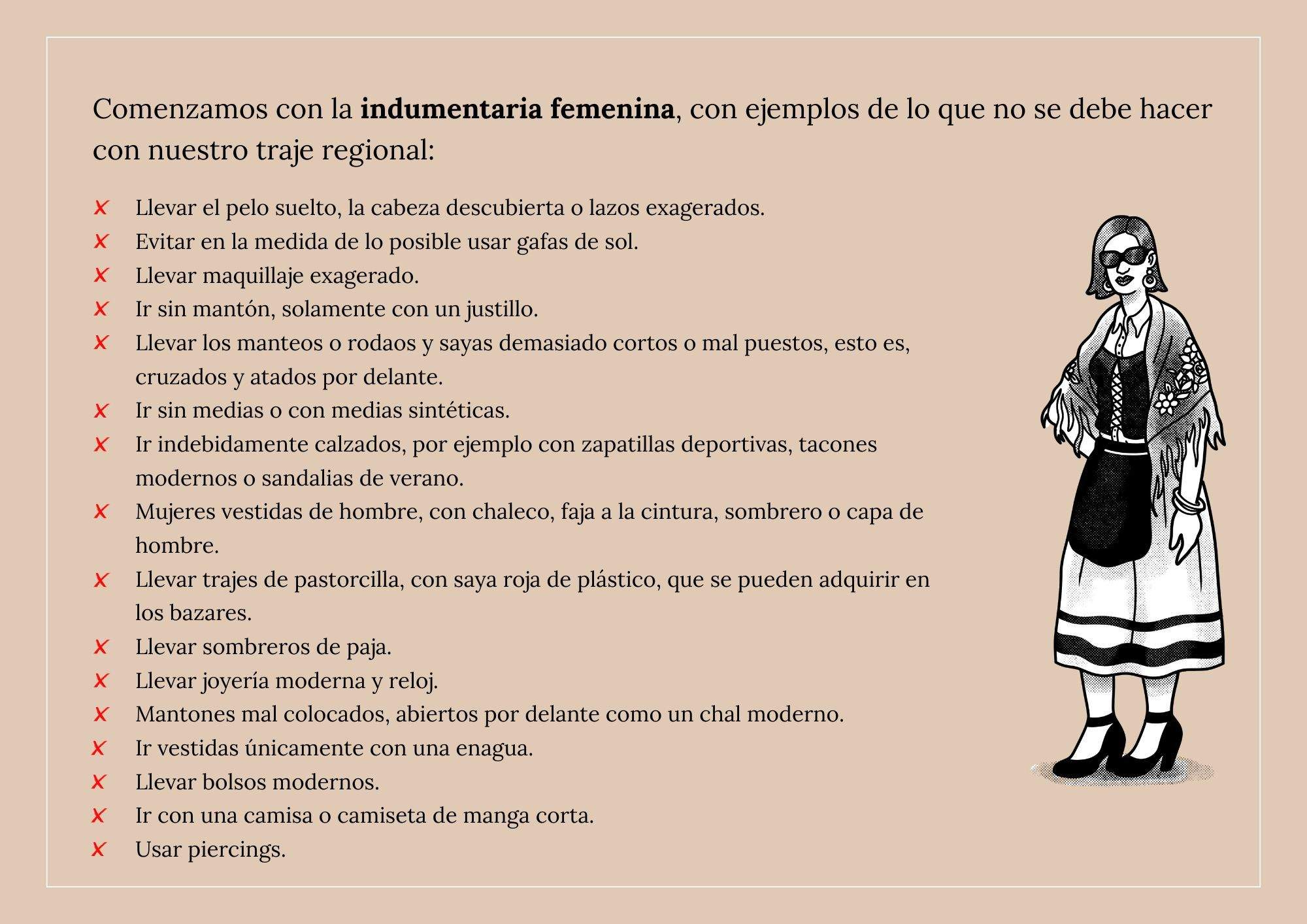 Elementos a evitar en la indumentaria femenina Elementos a evitar en la indumentaria femenina
