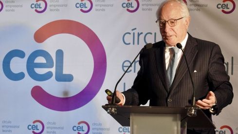 El presidente del Círculo de Empresarios, Juan María Nin, participa en un Encuentro Empresarial organizado por el Círculo Empresarial Leonés | Campillo / ICAL