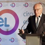 El presidente del Círculo de Empresarios, Juan María Nin, participa en un Encuentro Empresarial organizado por el Círculo Empresarial Leonés | Campillo / ICAL