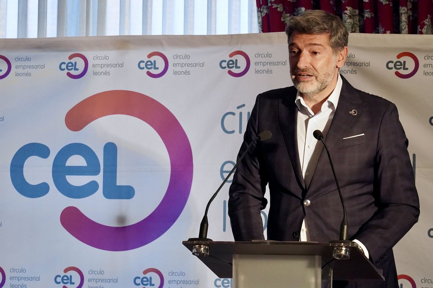Julio César Álvarez, presidente del Círculo Empresarial Leonés | Campillo / ICAL