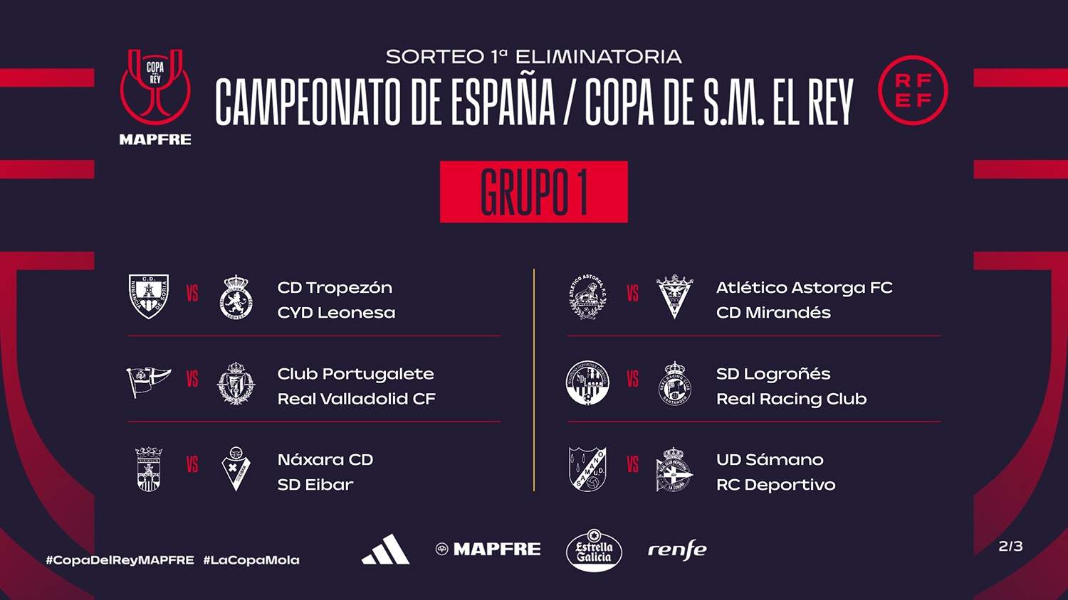 Primera eliminatoria de la Copa del Rey 2025 .