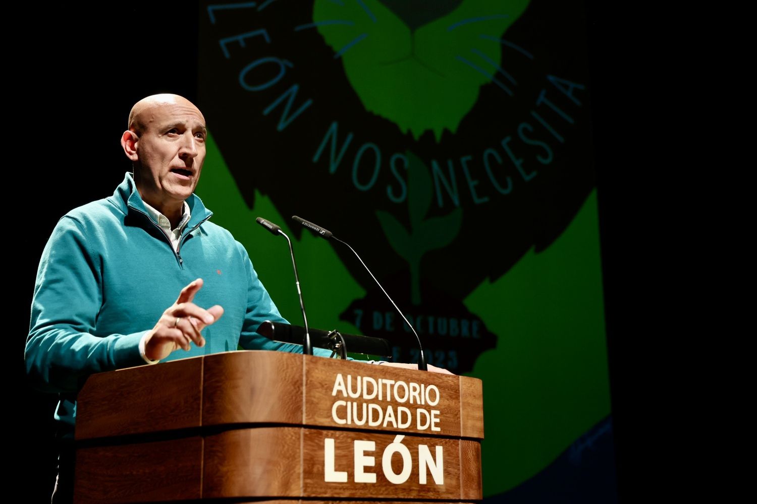 José Antonio Diez en el acto ‘León nos necesita’ | Campillo / ICAL