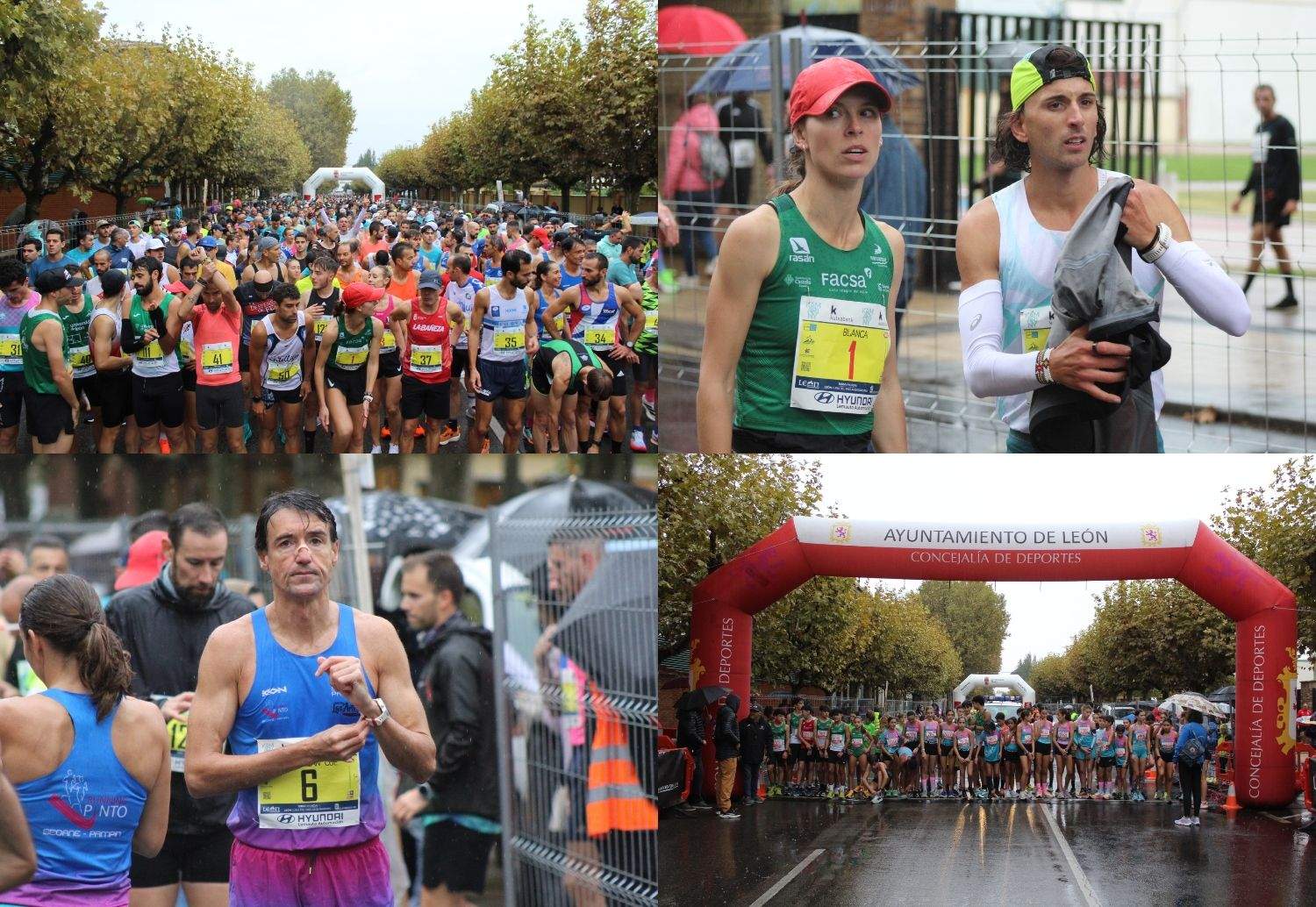 La lluvia protagoniza los 10KM 'León, Cuna del Parlamentarismo' | José Martín