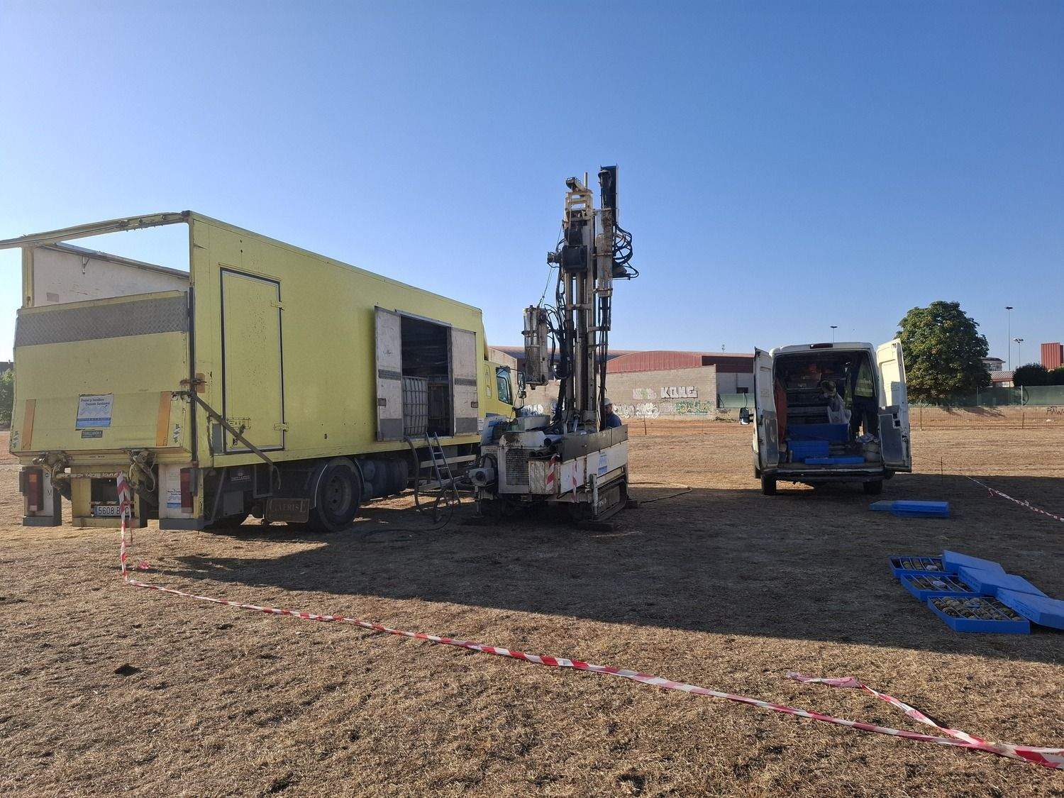 La Universidad de León avanza en la futura Facultad de Medicina con los estudios geotécnicos del terreno