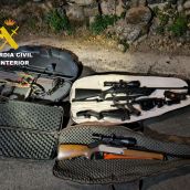 Armas incautadas por la Guardia Civil