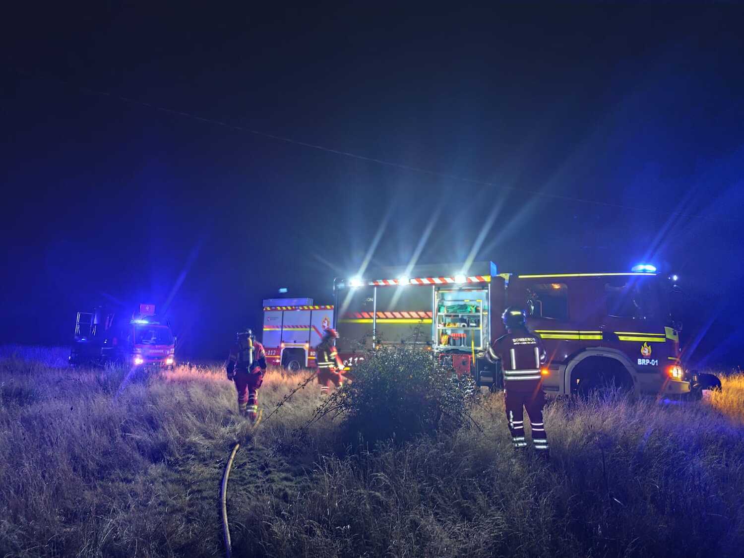 Intervención de los bomberos de la Diputación en el incendio en Astorga Intervención de los bomberos de la Diputación en el incendio en Astorga