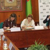  Firma del convenio entre la ULE y CSIC para el Instituto de Ganadería de Montaña