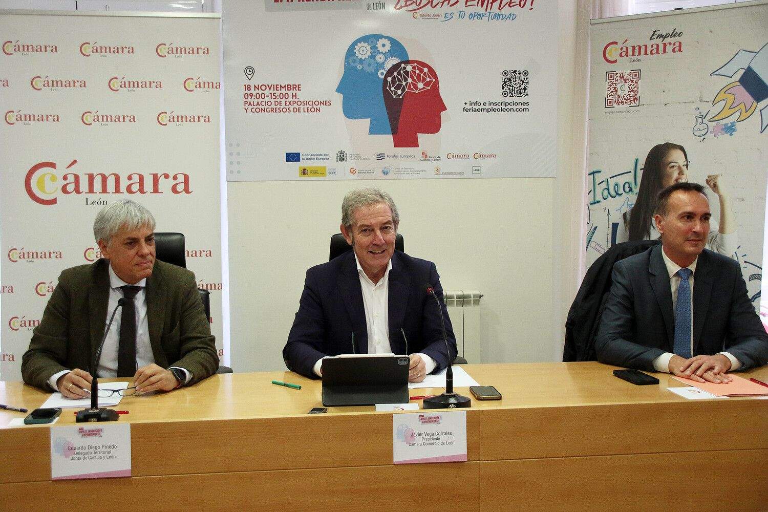 Presentación de VII Feria de Empleo, Innovación y Emprendimiento de León | Peio García / ICAL
