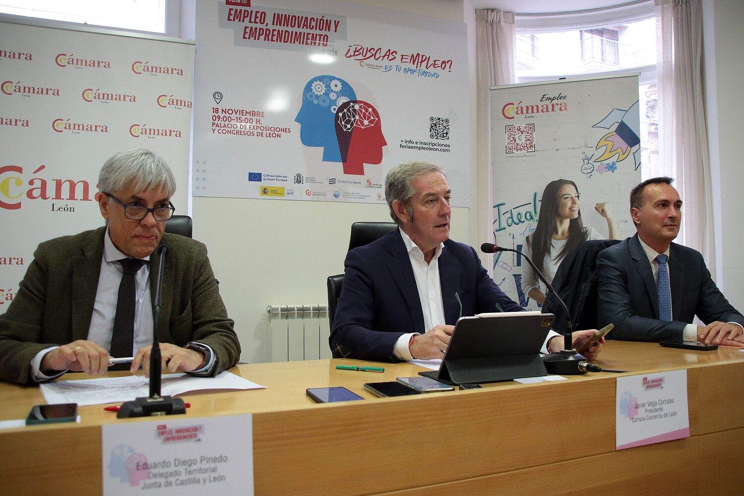 Presentación de VII Feria de Empleo, Innovación y Emprendimiento de León | Peio García / ICAL
