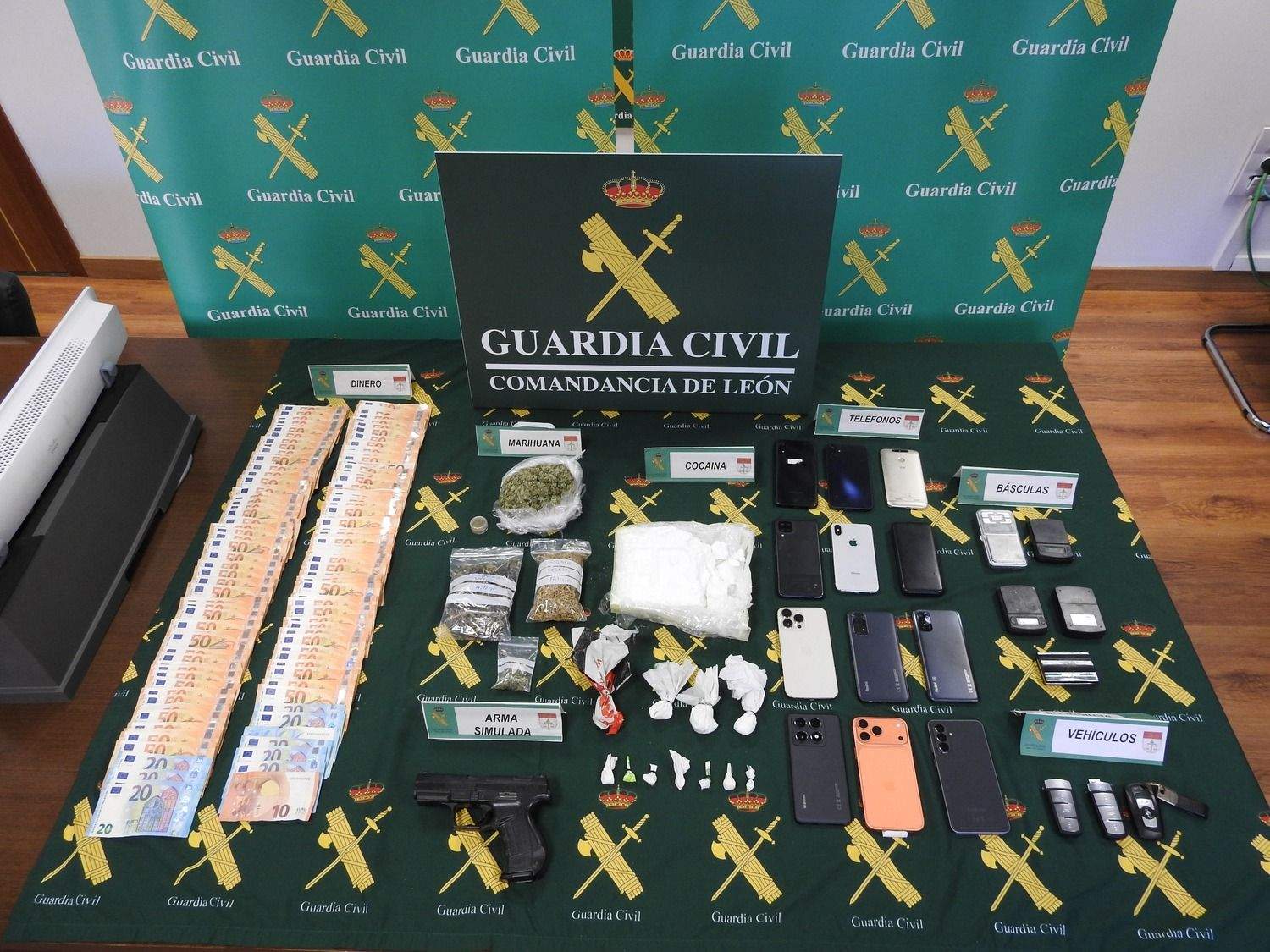 Desarticulado un grupo criminal que traficaba con cocaína y marihuana en León