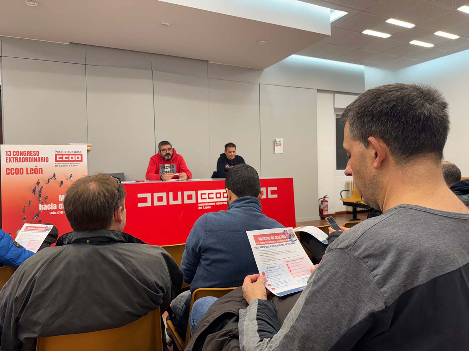 Asamblea CCOO por el convenio del metal en León