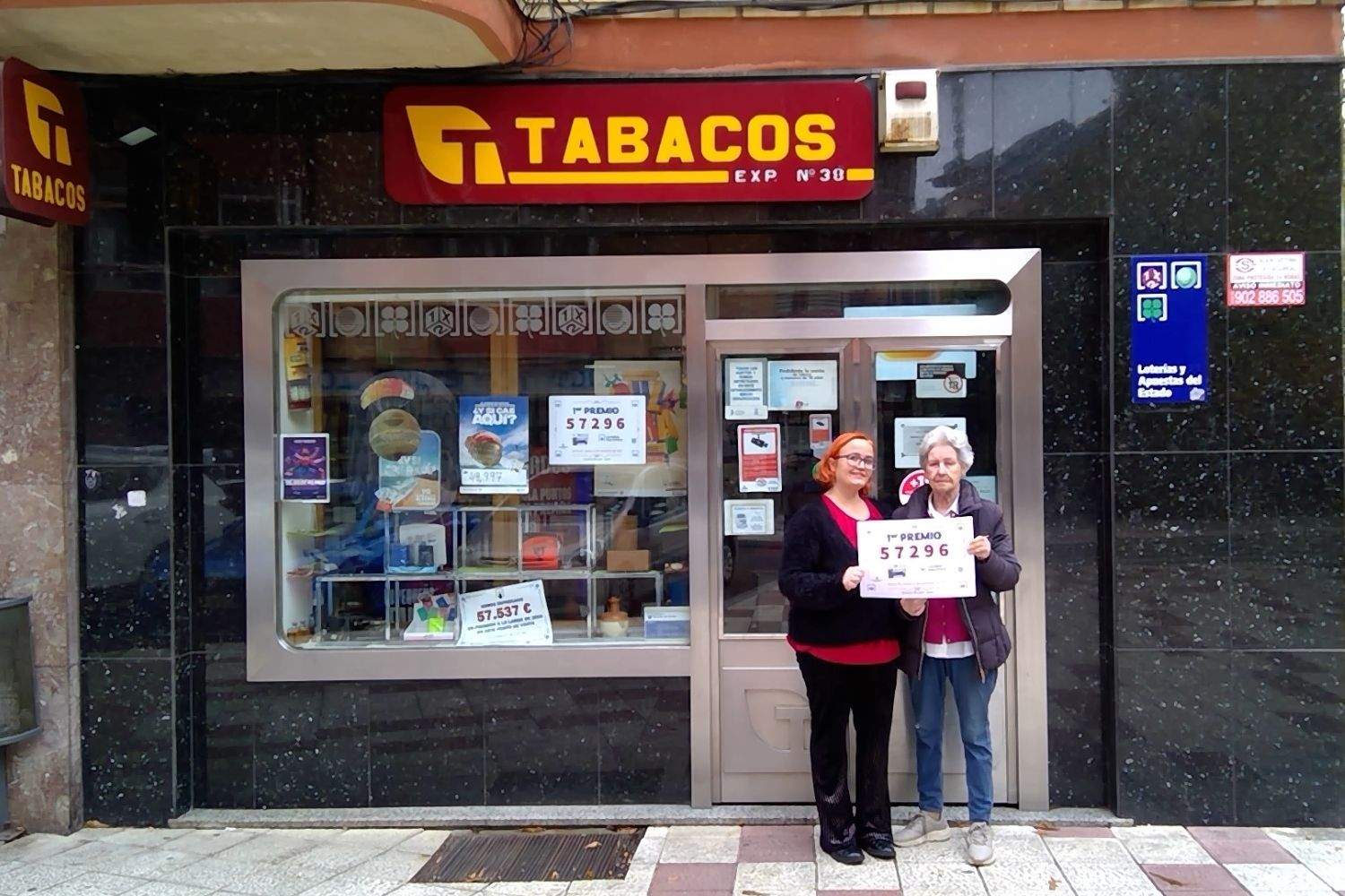 Estanco que repartió el premio de la Lotería Nacional 